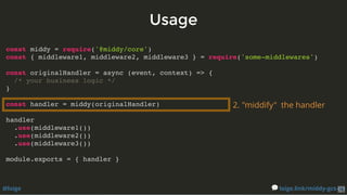 Handker Use Middy.js - A powerful Node.js middleware framework for your lambdas | PDF