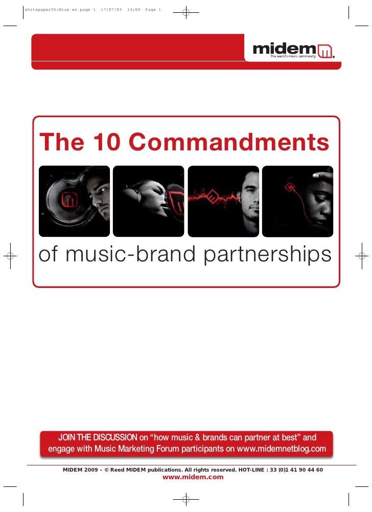 The 10 Commandments of MusicBrand Partnerships