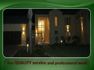 For QUALITY service and professional work<br />