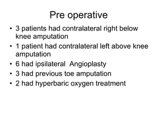 Mid Foot Amputations Torbay 2009 | PPT