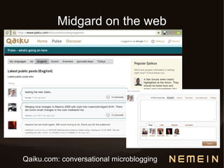 Midgard on the web




Qaiku.com: conversational microblogging
 