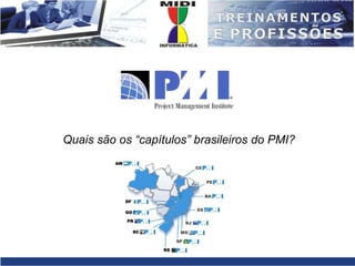 Quais são os “capítulos” brasileiros do PMI?