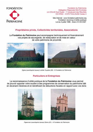 Guide journées du patrimoine en Midi-Pyrenees 2013