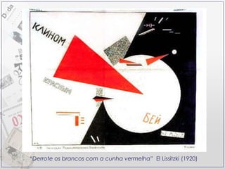“ Derrote os brancos com a cunha vermelha”   El Lissitzki (1920)  