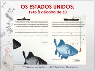 OS ESTADOS UNIDOS: 1945 à década de 60 Westvaco Inspirations , 1949, Bradbury Thompson 