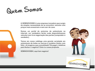 Apresentação Seminovos BH