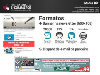 Mídia kit Blog Profissional de E-commerce