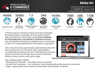 Mídia kit Blog Profissional de E-commerce