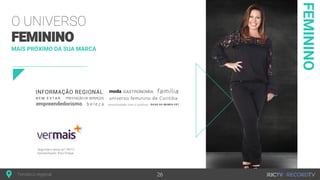 FEMININO
MAIS PRÓXIMO DA SUA MARCA
 