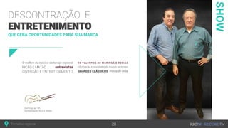 SHOW
QUE GERA OPORTUNIDADES PARA SUA MARCA
 