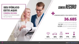 CÂMERA RECORD
COMUNICAMOS A SUA MARCA PARA:
18.107
8.528
 