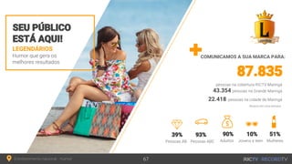 LEGENDÁRIOS
COMUNICAMOS A SUA MARCA PARA:
43.354
22.418
 