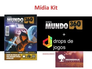 Mídia Kit
drops de jogos
+
DESENVOLVIMENTO
 