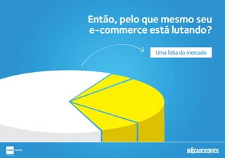 Então, pelo que mesmo seu
e-commerce está lutando?
Uma fatia do mercado
 