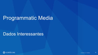 © comScore, Inc. Proprietary.© comScore, Inc. Proprietary. 14
Programmatic Media
Dados Interessantes
 