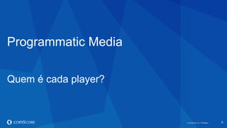 © comScore, Inc. Proprietary.© comScore, Inc. Proprietary. 9
Programmatic Media
Quem é cada player?
 