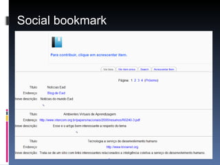 Social bookmark  