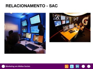 RELACIONAMENTO - SAC




Marketing em Mídias Sociais
 