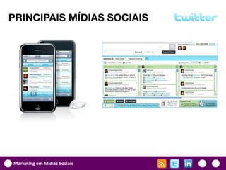 PRINCIPAIS MÍDIAS SOCIAIS




Marketing em Mídias Sociais
 