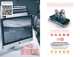 OS NOSSOS 
MAC LAB 
DIFERE NCIAIS 
Faça um Tour Virual e conheça 
a infraestrutura da Belas Artes 
Você já sabe que criamos um curso para formar pessoas capazes 
de produzir conteúdo digital relevante. Mas como faremos isso? 
Selecionamos algumas informações relevantes 
sobre a Belas Artes para começar o assunto 
A BELAS ARTES TEM SEU ENSINO 
CONSIDERADO ACIMA DOS REFERENCIAIS 
DE QUALIDADE PELO MEC E TODOS OS 
SEUS CURSOS AVALIADOS PELO GUIA DO 
ESTUDANTE POSSUEM ESTRELAS. 
C 
M 
Y 
CM 
MY 
CY 
CMY 
K 
 