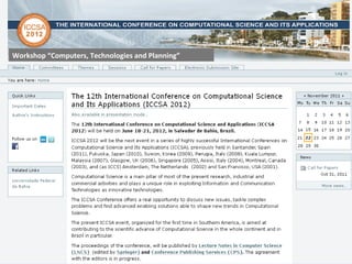 Workshop “Computers, Technologies and Planning”  