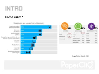 Como usam?




             Ibope/Nielsen Maio de 2012
 