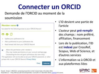 Activer SciENcv depuis un compte MyNCBI
Exemple : SciENcv
Manage SciENcv
Créer un profil (modèle
NIH ou NSF)
• e nihilo
• à partir d’un ORCID
Exemple :
http://www.ncbi.nlm.nih.gov/
myncbi/flamerie/cv/28568
 