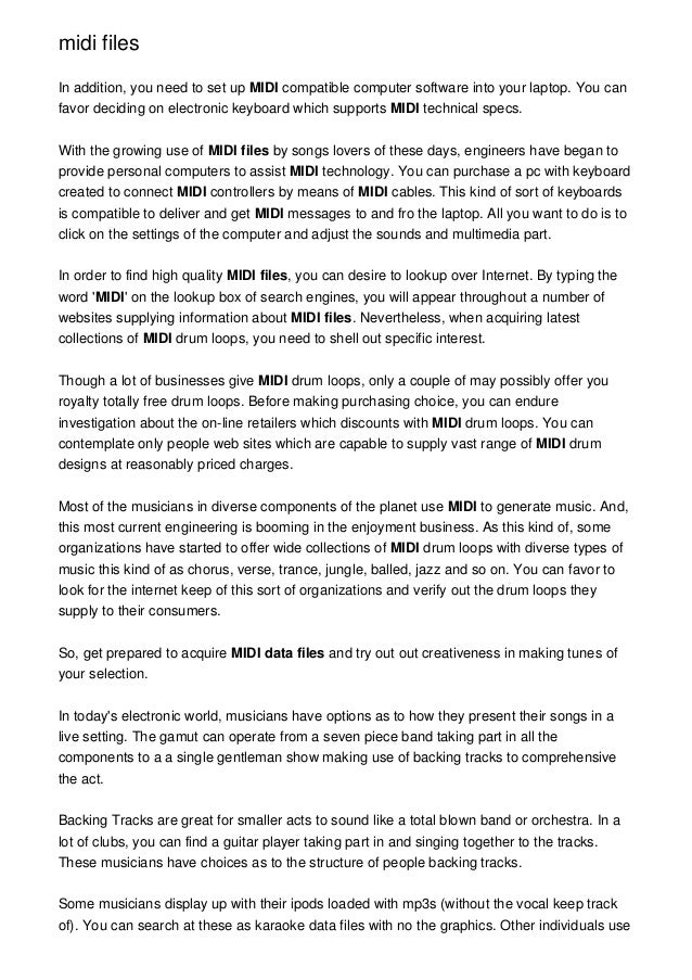 midi files