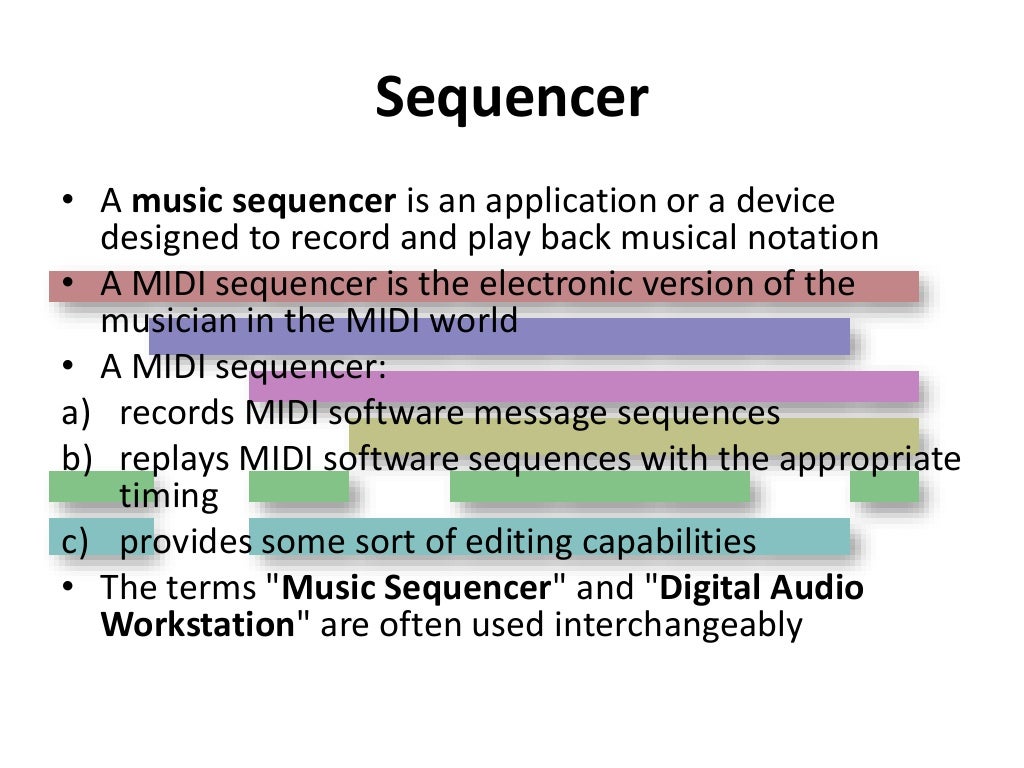 The MIDI Protocol Musical Instrument Digital Interface