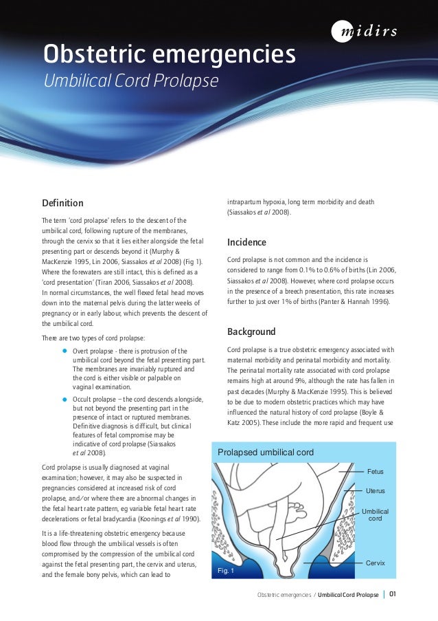 Midirs Cord Prolapse