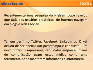  Compartilhamento de vídeo: Videolog, YouTube