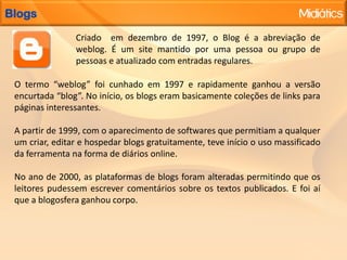  Blogs: Blogger, Wordpress