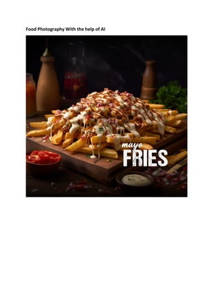 Food Photography With the help of AI
 