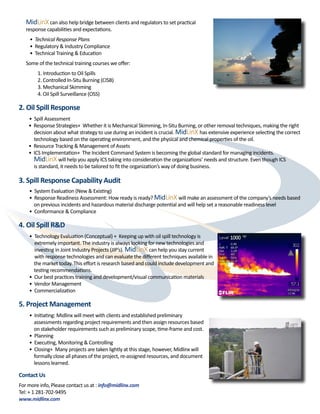 Midlinx oil spill mitigation | PDF