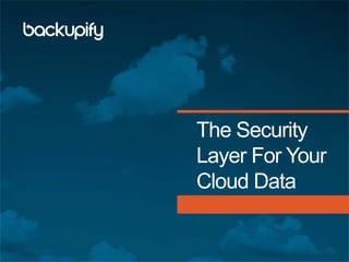 The Security
Layer For Your
Cloud Data

 