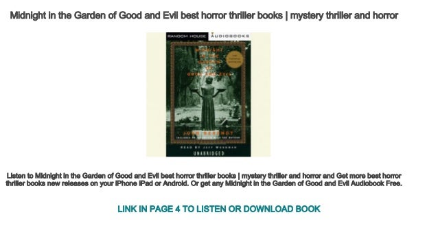 Midnight In The Garden Of Good And Evil Best Horror Thriller Books