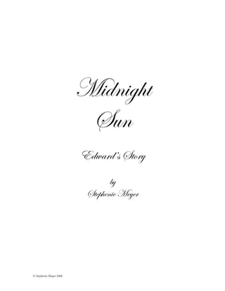 Midnight Sun Chapters 1-12 - [PDF Document]