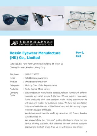 Bossin Eyewear Manufacture (HK) Co., Limited — image 6