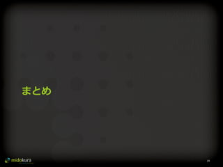 Confidential
まとめ
29	
  
 