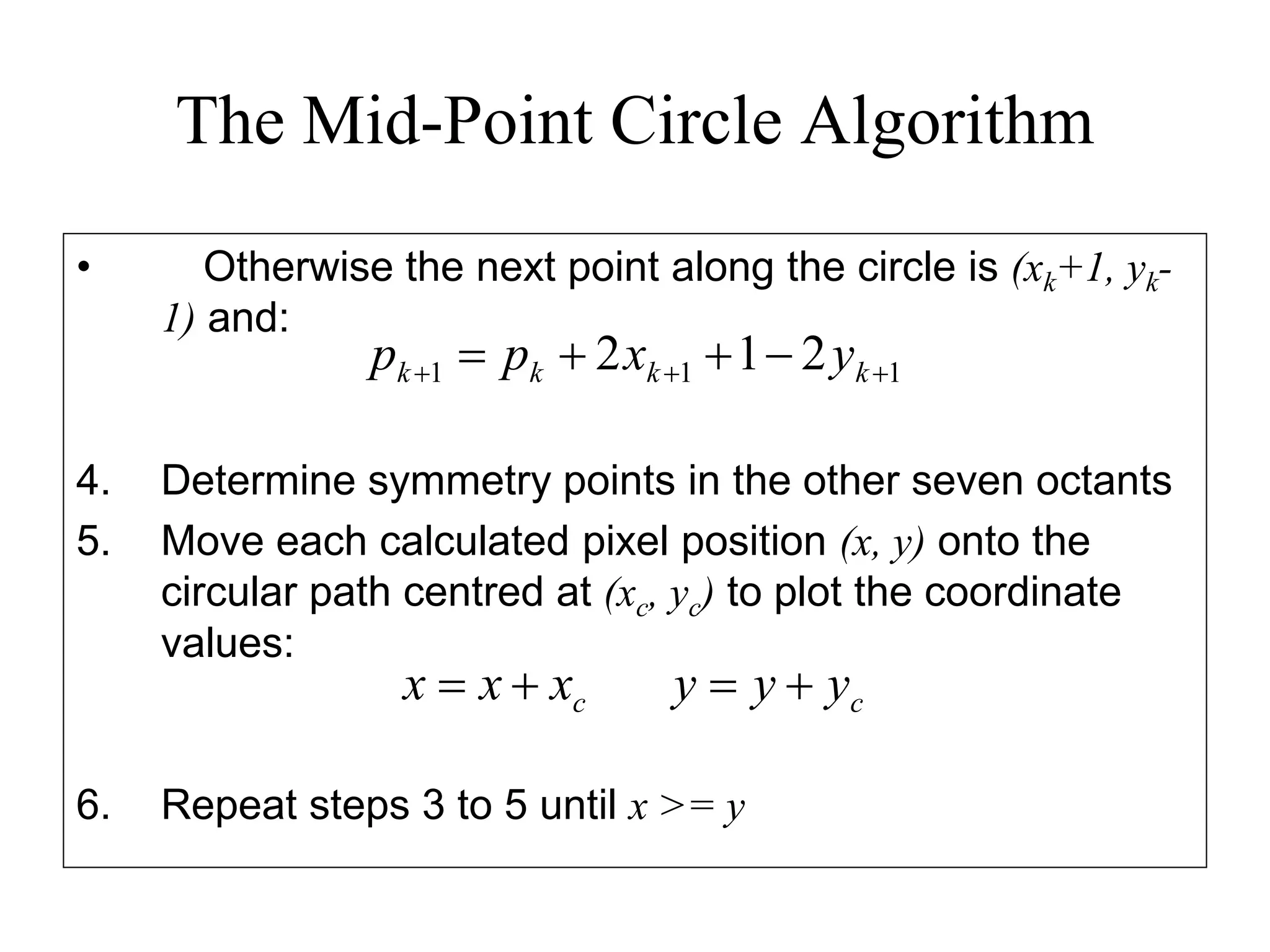 mid point algorithm.pdf | Science