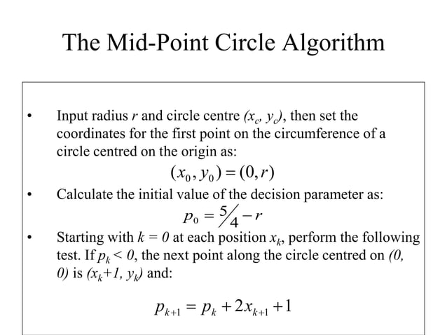 mid point algorithm.pdf | Science