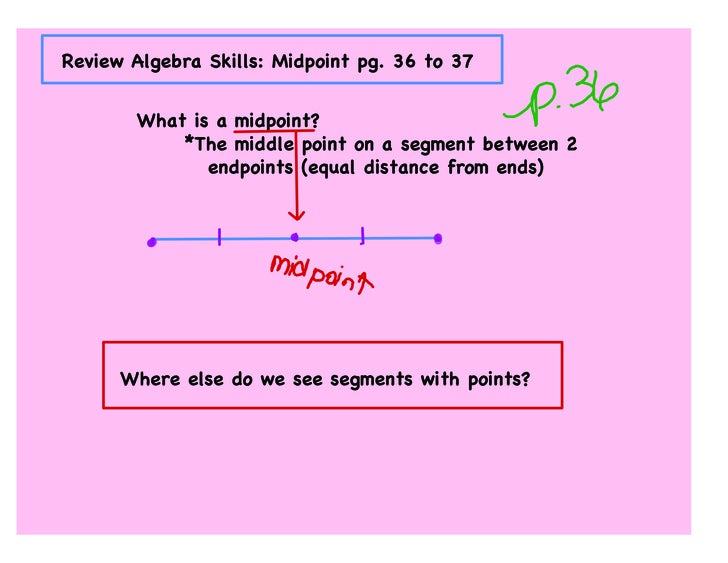 Midpoint Notes