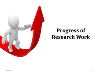 Progress ofProgress of
Research WorkResearch Work
03/16/15 1
 