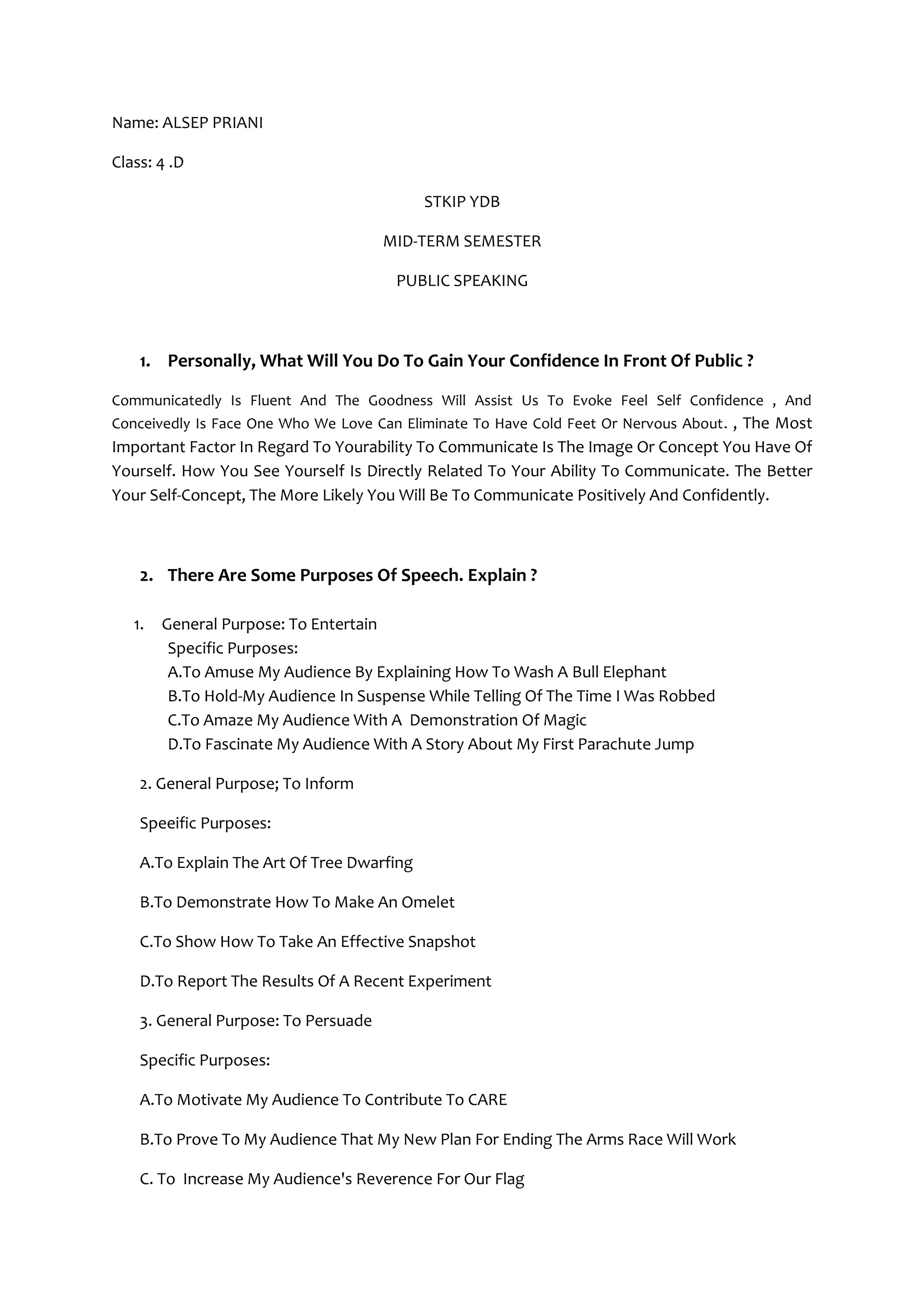 Mid public speaking | DOCX
