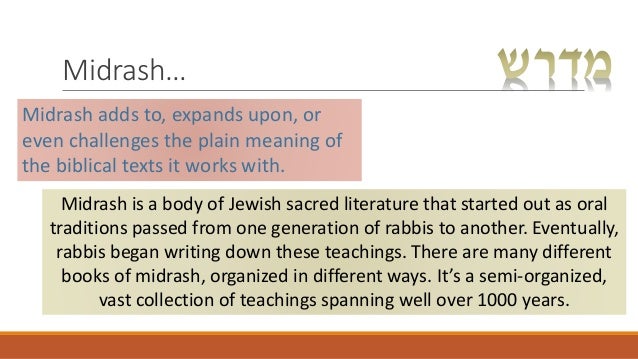 Midrash For Beginners Edwin C Goldberg Midrash / New Testament slideshow 1