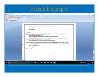 Insert Bibliography
 