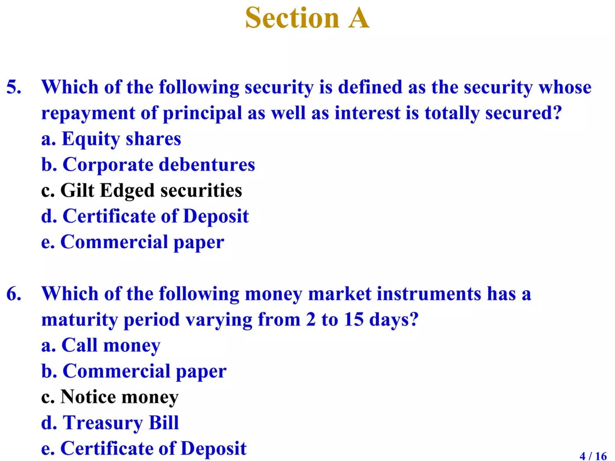 Mid semester exam solutions, 2009
