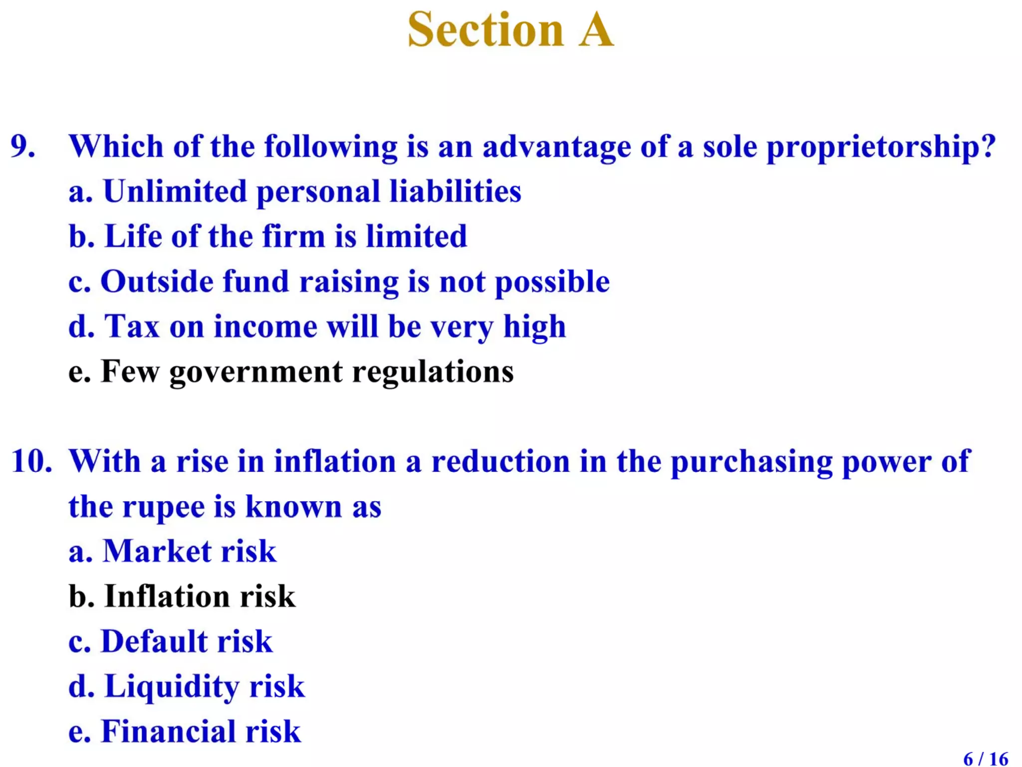 Mid semester exam solutions, 2009