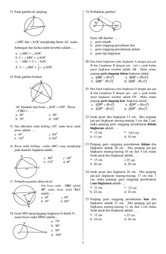Materi Lingkaran Kelas 8 Kurikulum 2013 – IlmuSosial.id