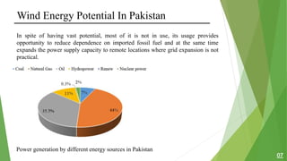 Wind Energy Potential & Utilization in Pakistan | PPTX